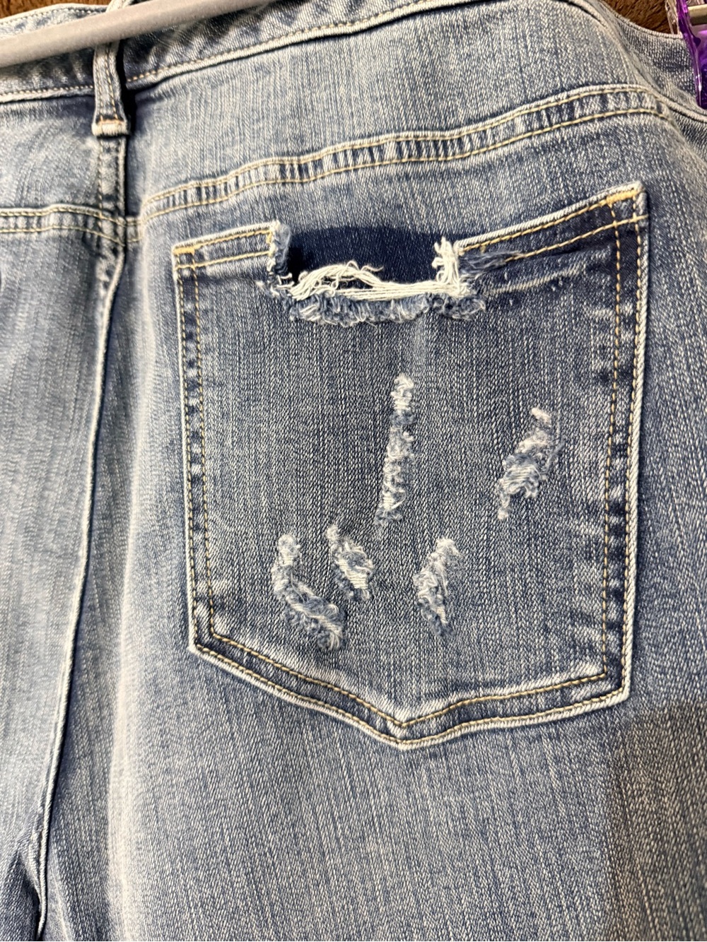torrid Light Wash Ripped Boyfriend Jeans - Picture 5 of 6